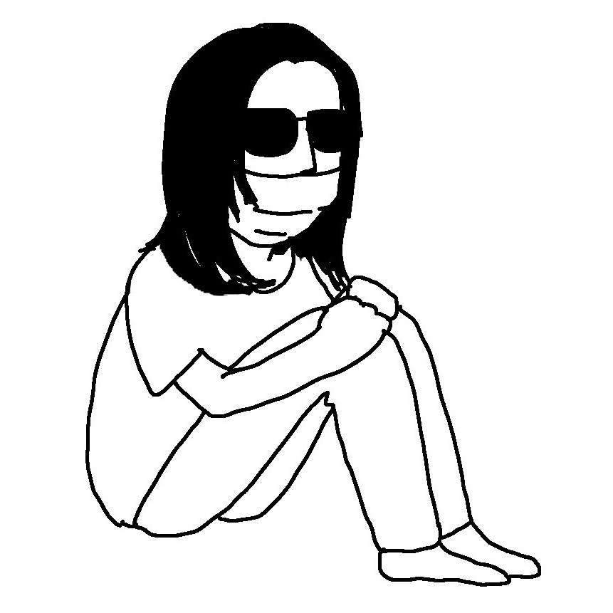 ずいえき　体育座り