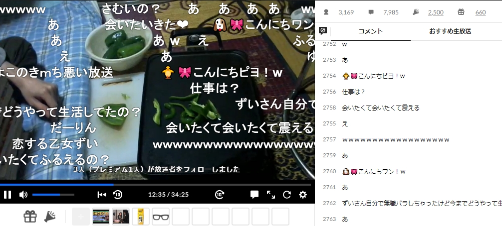 ずいえき　ニコ生　彼女